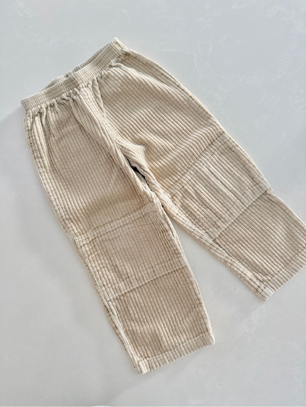 Vintage Please Mum Kids Corduroy Pants |Beige | Size 3T